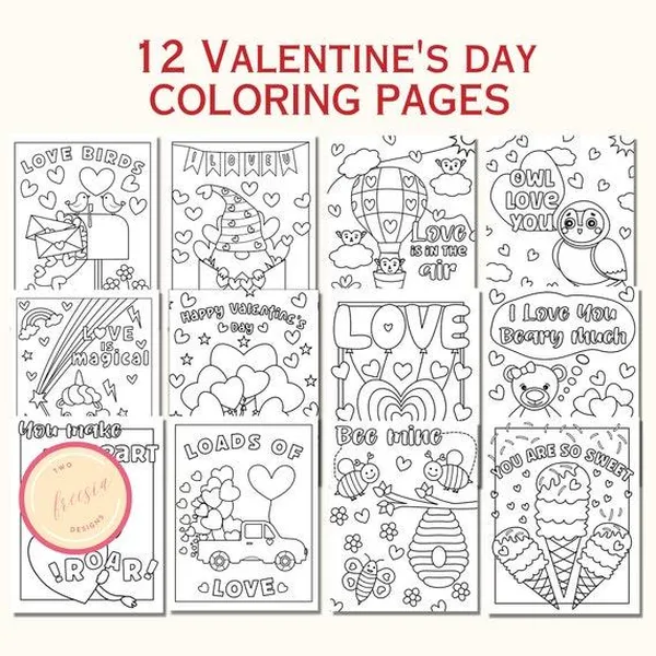 game valentine - Valentine’s Day Coloring Book